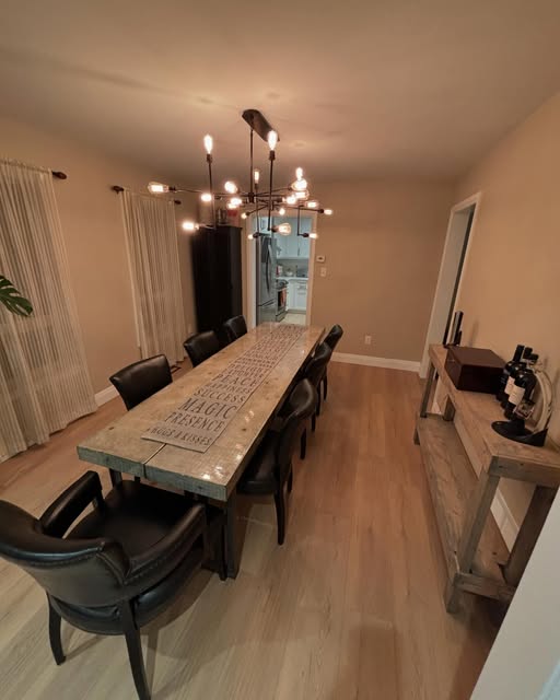 Allen's Renovations completed dining room